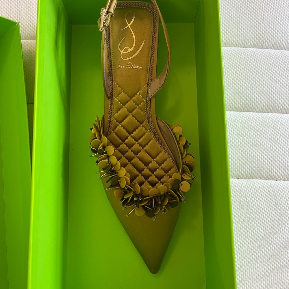 Sam Edelman Green Heeled Elegance